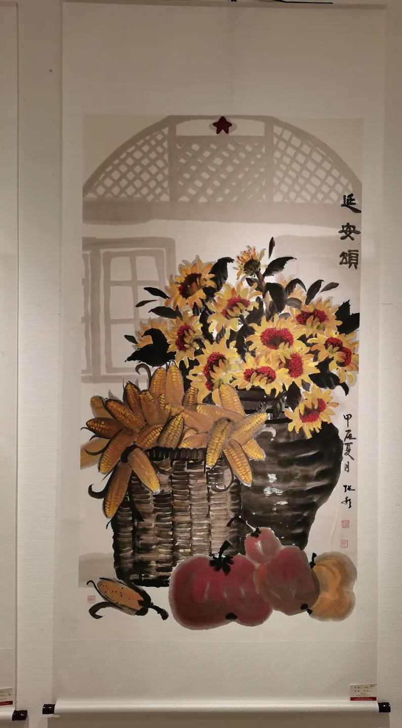 中南民大美术馆“不朽的丰碑”书画展部分作品